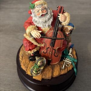 We Wish You A Merry Christmas Santa Music Figurine 1992 Hamilton Gifts Ltd